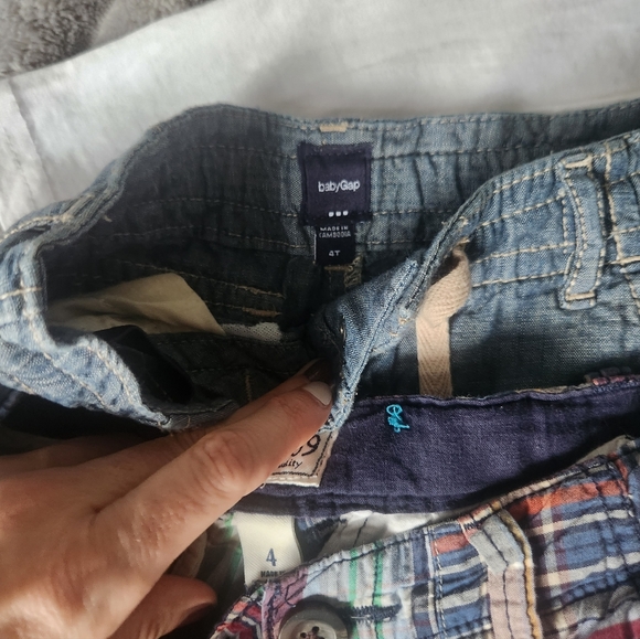 Gap Kids Easter bundle Cool Bunny Longsleve, T- Shirt, Shorts, Linen 4t - Picture 6 of 6